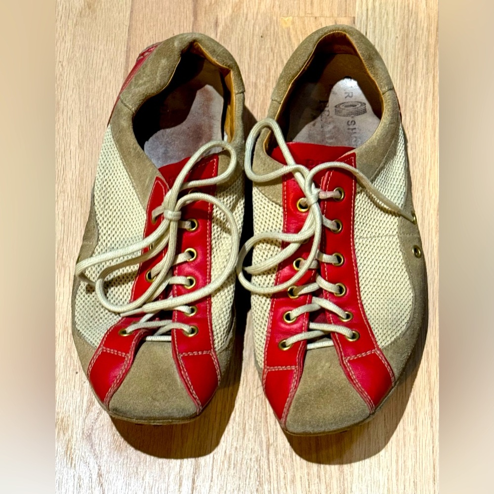 Prada Car Shoe Red Moccasin Sneakers Tennis Shoes Men’s 9